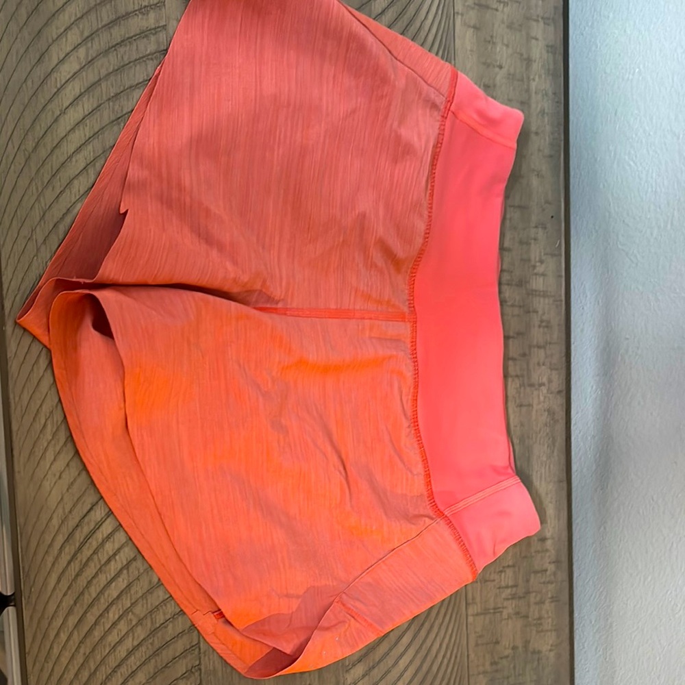 Athleta Orange Athletic Shorts Lightweight Relaxed Fit